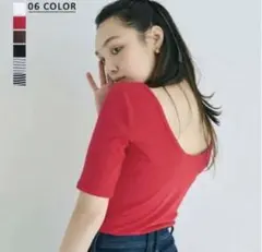 ベースメントオンライン バックシャンTシャツ レッドのサムネイル