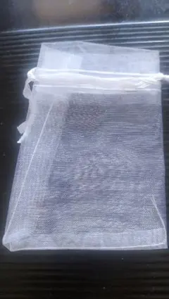 メッシュ風 小袋 白10個