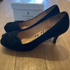 LANVIN ブラック ハイヒール パンプス　22.5