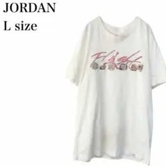 ジョーダン/Tシャツ/ロゴプリント/半袖/クルーネック/L/アイボリー/スポーツのサムネイル