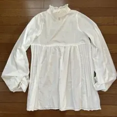 Heather フリルブラウス 長袖