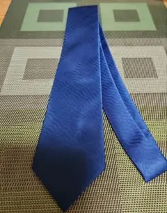ダークブルー 波模様 ネクタイ