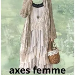 axes femme☆ビジューサテンドレス☆フリル 森ガール フェアリーコアのサムネイル