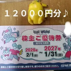 ヴィレッジヴァンガード　株主優待券　12000円分　こととや、diner優待付のサムネイル