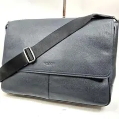 極美品 COACH メッセンジャーバッグ シボレザー A4収納可能