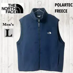 THE NORTH FACE メンズL POLARTEC フリースベスト ネイビ