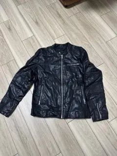 ZARA MAN ブラックレザージャケット　革ジャン