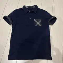 BLACK LABEL CRESTBRIDGE ポロシャツ ネイビー チェック柄のサムネイル