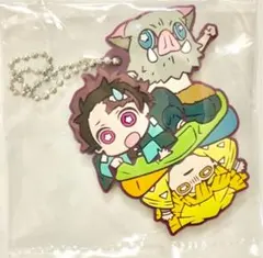 鬼滅の刃 キャラばんちょうこう ラバーマスコット 肆ノ型　炭治郎　善逸　伊之助