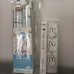 【miffy】HB鉛筆 12本＋消しゴム3個セットのサムネイル