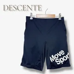 デサント スポーツ ショート 短パン パンツ メンズ M ネイビー系 練習着