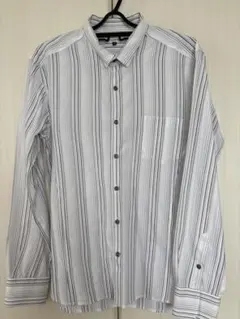 a.v.v ストライプシャツ　46 M まとめ買い割引あり