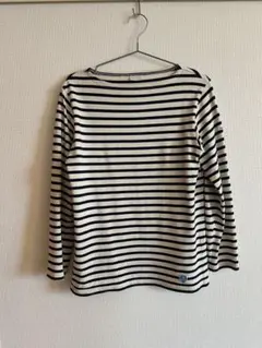 ORCIVAL ストライプ 長袖Tシャツ ネイビー