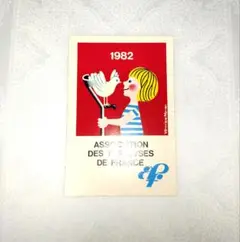 ステッカー　1982 　フランス　アンティーク雑貨