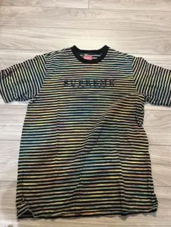 supreme シュプリーム ロゴ ボーダーTシャツ