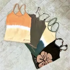 【EL RODEO】エルロデオ キャミソール 4枚まとめ売りノースリーブ 刺繍