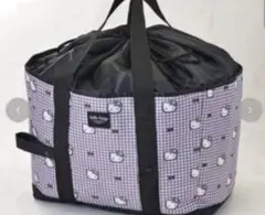 新品♡ハローキティ　千鳥柄　保冷トート　保冷買い物バッグ　レジカゴ　エコバッグ