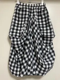 慈雨 ジウ センソユニコ チェック柄 バルーンパンツ ワイドパンツ 慈雨 ジウ センソユニコ チェック柄 バルーンパンツ ワイドパンツ