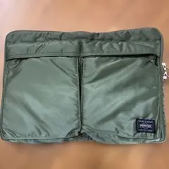 PORTER TANKER ポータードキュメントケース カーキ クラッチ 日本製