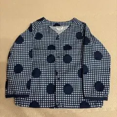 BREEZE チェック柄 水玉 カーディガン 100