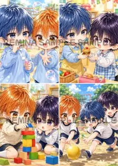 オリジナルデザイン人物ステッカー