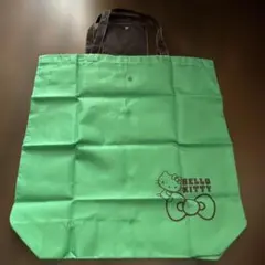 HELLO KITTY エコバッグ グリーン