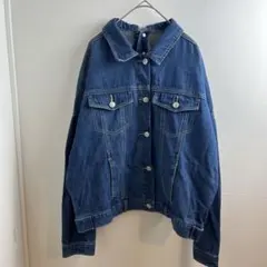 INGNI イング デニムジャケット Gジャン バックボタン 濃紺 M