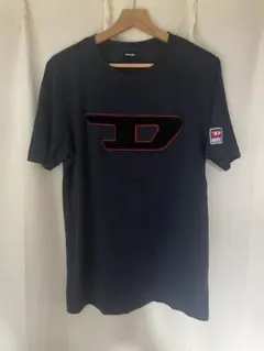 DIESEL ディーゼル　パイル生地Tシャツ ネイビーのサムネイル