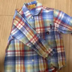 Miki House チェック柄 長袖シャツ 90 ビンテージ