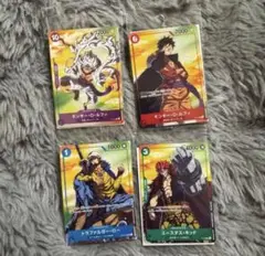 新品・未使用 ワンピースカード　セブンイレブン プロモカード　4種