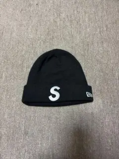 New Era Supreme ニット帽 黒