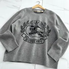 極美品✨BURBERRY LONDON ENGLAND EKDロゴ ニットのサムネイル