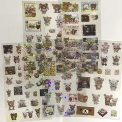 リラックマ　コリラックマ　ホログラム　　ステッカー　シール　シール帳　5枚セット
