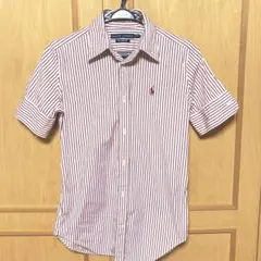 ラルフローレン　ストライプ半袖シャツ