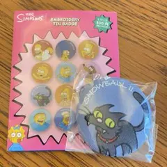シンプソンズ　刺繍缶バッチ　BAYFLOW