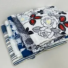 綿 浴衣 5着 まとめ売り リメイク材料 S-3959