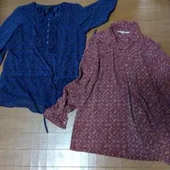（美品）レトロブラウス2点