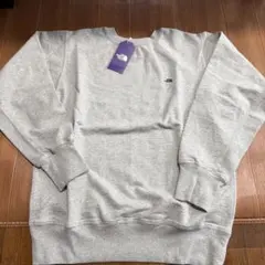 ノースフェイスパープルレーベルスウェットグレーSサイズNT6303N新品未使用品