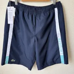【新品・未使用】LACOSTE SPORTSテニスショーツ ネイビーサイズ2のサムネイル