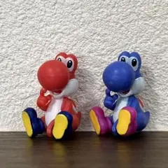 任天堂 スーパーマリオ ヨッシー バスボール バスボム マスコット 赤青