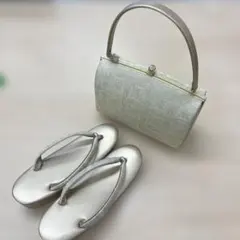 ジャンク品和装用バッグ 草履 セット