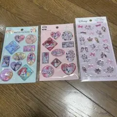 ディズニー⭐︎ウォーターシール　エポキシラメシール3枚