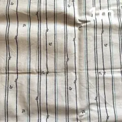 ストライプ　いかり　オックス生地