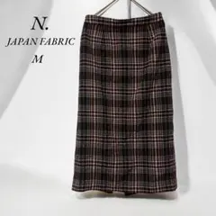 《エヌドット》N. JAPAN FABRIC 美品　チェック柄タイトスカートM