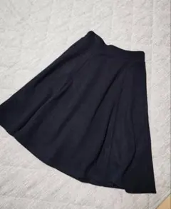 ネイビー フレアスカート ゴムウエスト ナイスクラップ 紺色