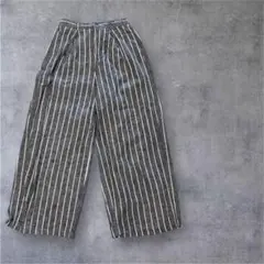 GU ストライプ イージーパンツ