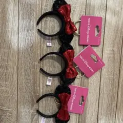 東京ディズニーリゾート スパンコールカチューシャキーホルダー 3個セット