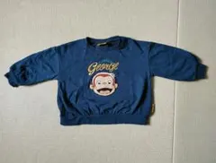 ■Curious George キッズ裏毛トレーナー size100■