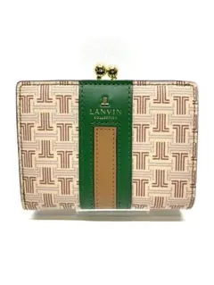 ☆美品☆ ランバン LANVIN COLLECTIONがま口2つ折り財布