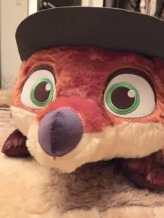 ズートピア 赤いほっぺ 寝そべり ぬいぐるみ ニック・ワイルド　幼少期